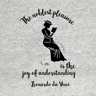 Academia Aesthetic Bookish Historical Lady and Quote T-Shirt